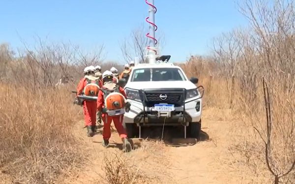 Teltronic in Action: Fighting Wildfires in Bahia with a Mobile Unit.